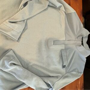 Men’s Under Armour Gray Zip Up Sweater with Mock Turtleneck